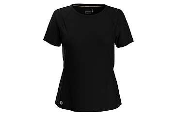 Image of Smartwool Active Ultralite Short Sleeve - Womens, Black, Small, SW0165870011-001 BLACK-S