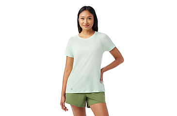 Image of Smartwool Active Ultralite Short Sleeve - Womens, Matcha Green, Small, SW016587P39100S000