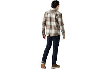 Image of Smartwool Anchor Line Shirt Jacket - Mens, Almond Plaid, Extra Large, SW000122M6110XL000