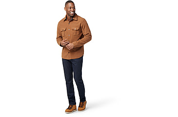 Image of Smartwool Anchor Line Shirt Jacket - Mens, H58 Whiskey, Medium, SW000122H58M