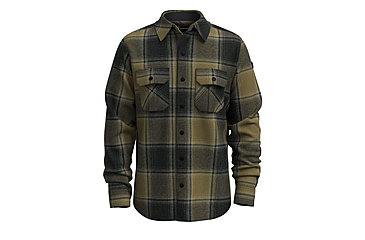 Image of Smartwool Anchor Line Shirt Jacket - Mens, Winter Moss Plaid, Medium, SW000122P26M