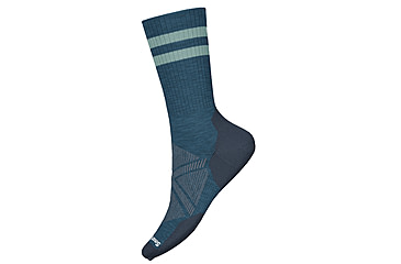 Image of Smartwool Athletic Stripe Crew Socks, Twilight Blue, Extra Large, SW002137G741-XL