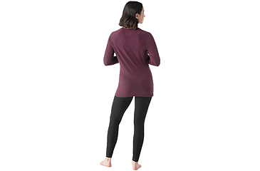 Image of Smartwool Classic All-Season Merino Base Layer Crew - Womens, Eggplant, Large, SW016912L83100L000