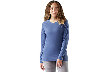 Image of Smartwool Classic All-Season Merino Base Layer Crew - Womens, Nightfall Blue, Large, SW016912P43100L000