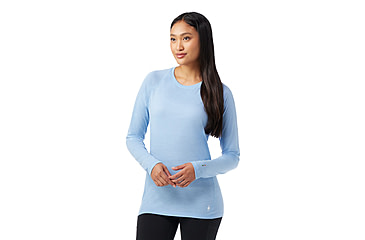 Image of Smartwool Classic All-Season Merino Base Layer Crew - Womens, Serene Blue, Medium, SW016912N75100M000