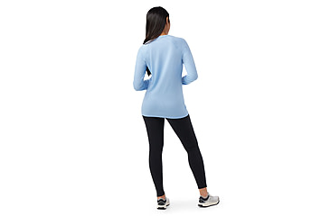 Image of Smartwool Classic All-Season Merino Base Layer Crew - Womens, Serene Blue, Medium, SW016912N75100M000