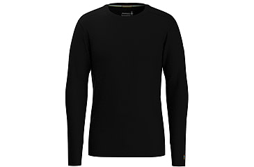 Image of Smartwool Classic All-Season Merino Base Layer Long Sleeve - Mens, Black, Small, SW0169520011-001 BLACK-S