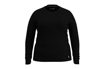 Image of Smartwool Classic All-Season Merino Base Layer Long Sleeve Plus - Womens, Black, 2X, SW0169140011-001 BLACK-2X