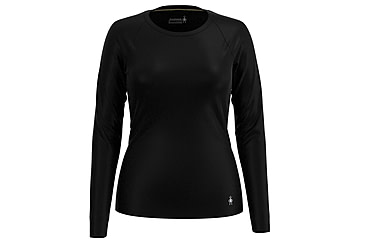 Image of Smartwool Classic All-Season Merino Base Layer Long Sleeve - Womens, Black, Medium, SW0169120011-001 BLACK-M