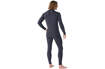 Image of Smartwool Classic Thermal Merino Base Layer 1/4 Zip - Mens, Charcoal Heather, Large, SW002821010100L000