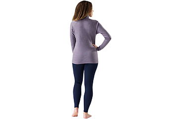 Image of Smartwool Classic Thermal Merino Base Layer 1/4 Zip - Womens, Chalk Violet Heather, Medium, SW002828N81100M000
