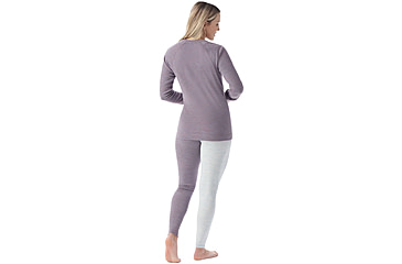 Image of Smartwool Classic Thermal Merino Base Layer Crew - Womens, Chalk Violet Heather, Small, SW016369N81100S000
