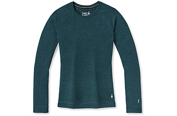 Image of Smartwool Classic Thermal Merino Base Layer Crew - Womens, G75 Twilight Blue Heather, Medium, SW016369G75M