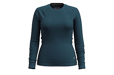 Image of Smartwool Classic Thermal Merino Base Layer Crew - Womens, Twilight Blue Heather, Extra Large, SW016369G7510XL000