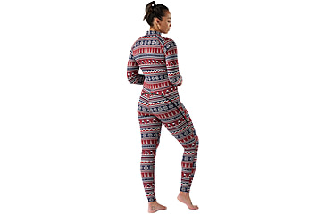 Image of Smartwool Classic Thermal Merino Base Layer One Piece - Womens, Currant Alpine Apres, Extra Small, SW002985P9010XS000