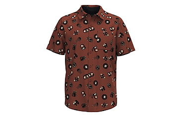 Image of Smartwool Everyday Short Sleeve Button Down - Mens, Sable Brown Trail Ride, Extra Large, SW017017P6710XL000