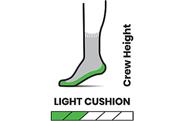 Image of Smartwool Hike Light Cushion Crew Socks - Mens, 052 Medium Gray, Extra Large, SW001614052XL