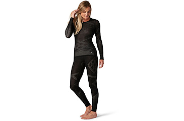 Image of Smartwool Intraknit Merino 200 Crew - Womens, Black/White, Extra Large, SW019284960-XL