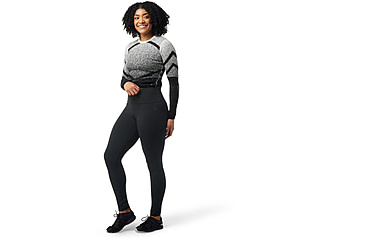 Image of Smartwool Intraknit Merino Thermal Legging - Womens, 001 Black, Extra Small, SW016659001XS