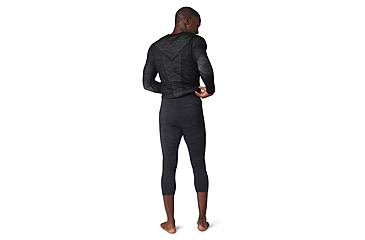 Image of Smartwool Intraknit Thermal Merino Base Layer 3/4 Bottom - Mens, Charcoal Heather/Black, 2XL, SW0168250111-XXL