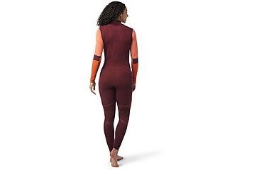 Image of Smartwool Intraknit Thermal Merino Base Layer Colorblock 1/4 Zip - Womens, K17 Black Cherry, Large, SW016456K17L