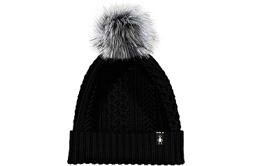 Image of Smartwool Lodge Girl Beanie, Black/Light Gray, One Size, SW0164400071FM