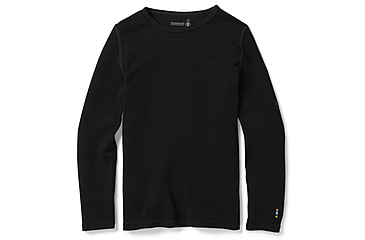 Image of Smartwool Merino 250 Baselayer Crew - Kids, Black, 2XS, SW0SN110001-XXS