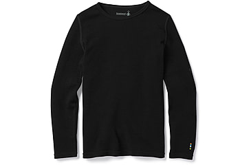 Image of Smartwool Merino 250 Baselayer Crew - Kids, Black, Extra Large, SW0SN110001-XL