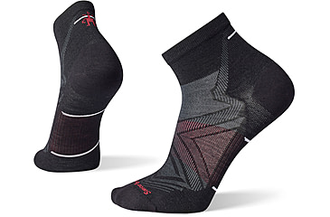 Image of Smartwool Run Zero Cushion Ankle Socks - Mens, 001 Black, Medium, SW001653001M
