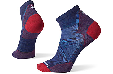 Image of Smartwool Run Zero Cushion Ankle Socks - Mens, 092 Deep Navy, Extra Large, SW001653092XL
