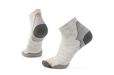 Image of Smartwool Run Zero Cushion Ankle Socks - Mens, Ash, Extra Large, SW00165306910XL000