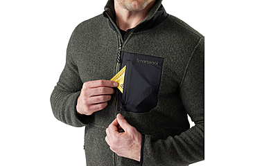 Image of Smartwool Second Cut Fleece Jacket - Mens, Winter Moss, Large, SW002959K18100L000