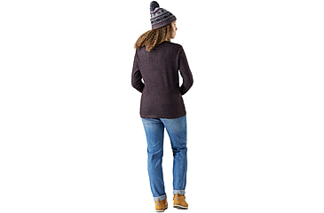 Image of Smartwool Thermal Merino Rib Crew - Womens, Mink/Chalk Violet Heather, Extra Small, SW002566Q0210XS000
