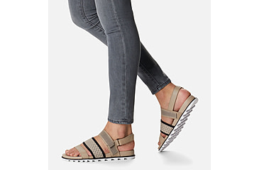 Image of Sorel Roaming Decon Slingback Sandals - Womens, Omega Taupe/Black, 9 US, 1999821-264-9