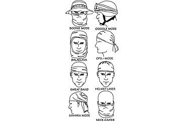 Image of Spec Ops Recon Multi-Season Head Wrap, Black 100010101