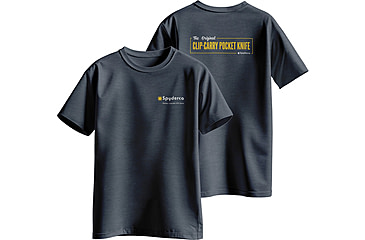 Image of Spyderco Clip Carry T-Shirt - Men's, Heather Navy, Extra Large, TS07HNY_XL