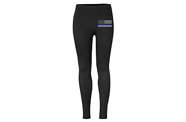 Image of Thin Blue Line Flag Leggings - Classic - TBL-LG-HORIZ-LARGE