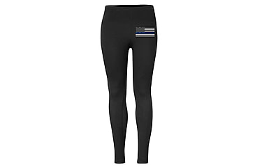 Image of Thin Blue Line Flag Leggings - Classic - TBL-LG-HORIZ-XXL