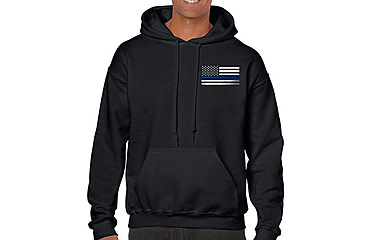 Image of Thin Blue Line Hoodie - Remember, 4XL, Regular - MENS-REM-HOOD-XXXXL