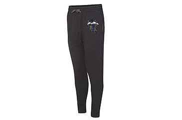 Image of Thin Blue Line Joggers, Vegas, Black - VEGAS-TBL-JOGGERS-BLK-XXL