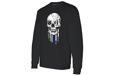 Image of Thin Blue Line Long Sleeve - Halloween Thin Blue Line, Black - TBL-L-HALO-BLK-XXL