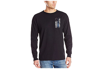 Image of Thin Blue Line Men's Longsleeve T-shirt -1776 - 1776-TBL-LS-XXL
