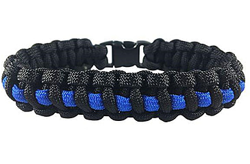 Image of Thin Blue Line Paracord Survival Bracelet, Standard, Thin Blue Line - TBL-PARA-9