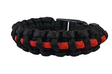 Image of Thin Blue Line Paracord Survival Bracelet, Thin Red Line - TRL-PARA-10
