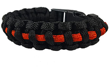 Image of Thin Blue Line Paracord Survival Thin Red Line Bracelet, Standard - TRL-PARA-9