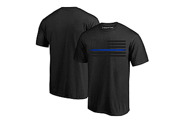 Image of Shirt - Flag, Black, Thin Blue Line