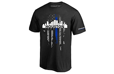 Image of Thin Blue Line T-shirt - Houston Large, - HOUSTON-LRG-TBL-SHIRT-BLK-2XL