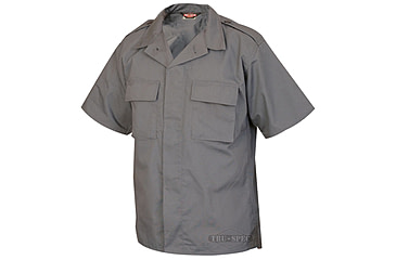 Image of Tru Spec 1005004 Short Sleeve Charcoal Grey Tactical Shirt Pc Rs