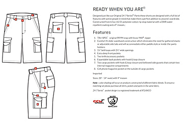 Image of Tru-Spec 24-7 9in Shorts - Mens, Size 32, Coyote 4269004