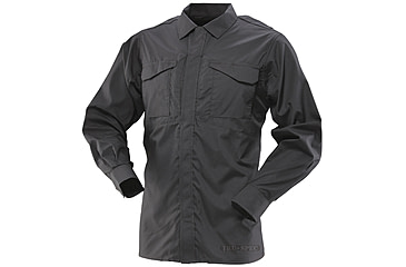 Image of Tru Spec 24 7 Series 1051002 Ultralight Long Sleeve Black Uniform Shirt, Regular